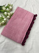 Gorgeous- pink Mangalagiri Plain Cotton Saree - PC-12