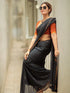 Beautiful Black Mangalgiri Cotton-silk saree -pc001