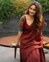 Magic-Maroon Mangalgiri Cotton-silk saree -pc003