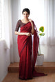 Marvelous -Maroon Mangalagiri Plain Cotton Saree - PC-30