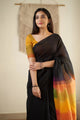 Madhvi Exclusive saree - Mangalagiri Black Cotton Saree_004